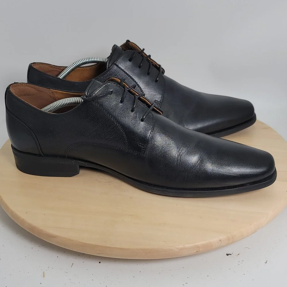 Florsheim Kierland Oxford Men Black Dress Shoes Size 10.5 W